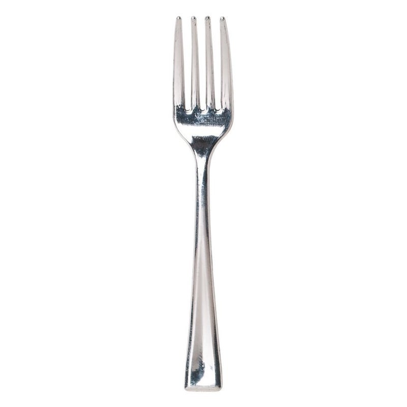 Hoffmaster 883314 Mini Metallic Fork, 3-3/8" (Pack of 400), Silver
